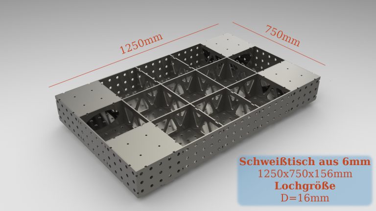 Schweißtisch Maße